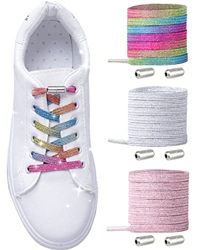 Cordones Elásticos para Adulto Niños | Cordones de Goma Sin Nudo con Hebilla Metal - para Zapatos de Colores/Zapatillas Deporte