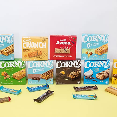 Corny - Barritas de Cereales con Chocolate con Leche. 10 estuches con 6 barritas 10x(6x25g)