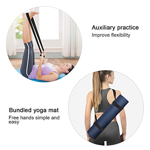 Correa para Esterilla de Yoga, Correa Ajustable para Esterilla de Yoga, 2 Correas paraEsterilla de Yoga, para Atar Rodillos de Espuma para Esterillas de Yoga para Ejercicios de Estiramiento de Yoga