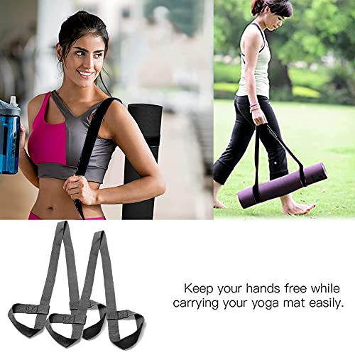 Correa para Esterilla de Yoga, Correa Ajustable para Esterilla de Yoga, 2 Correas paraEsterilla de Yoga, para Atar Rodillos de Espuma para Esterillas de Yoga para Ejercicios de Estiramiento de Yoga