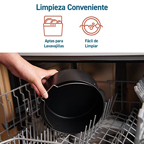 COSORI Accesorios para Freidora sin aceite 5.5L, Molde para respostería, Bandeja para pizza, Soporte de acero inoxidable, Rejilla multiusos, Estera de silicona, Molde de huevos, Sin BPA