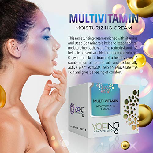 Crema De Día Multivitamínica Minerales Puros Del Mar Muerto Retinol (vitamina A) Ácido Hialurónico Vitaminas B, C y E Nutre e Hidrata La Piel