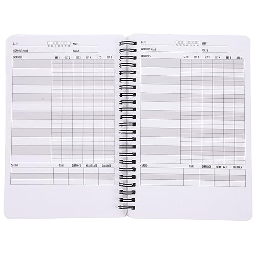 Cuaderno de bolsillo, agenda de fitness, libro de boxeo, gimnasio, cuaderno de planificación, bloc de notas, diario de levantamiento de pesas, papel de entrenamiento portátil, cuaderno pequeño