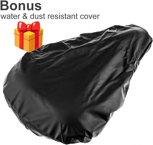 Cubre Sillín de Bicicleta Gel, Funda De Gel para Sillín de Bicicleta, Cubre Asiento de Bicicleta Cómodo y Transpirable con Funda Impermeable para Bicicleta de Carretera, Montaña y Urbana
