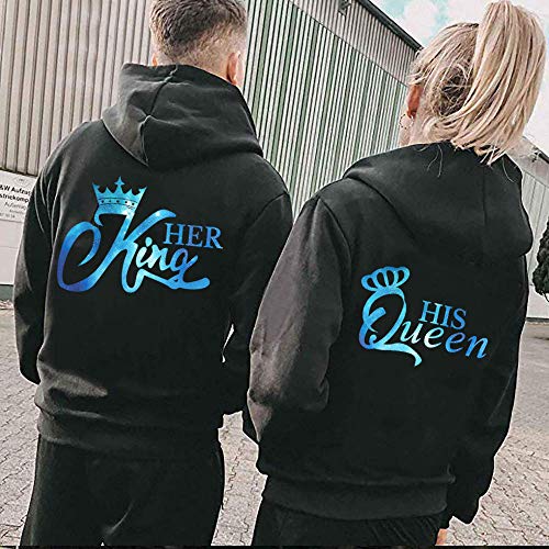 Daisy for U King Queen Couple Set Sudadera con Capucha