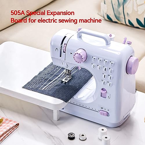 Dancal Mesa de extensión de plástico para máquina de coser, mesa deslizante para máquina de coser eléctrica 505A, accesorios