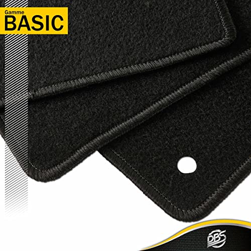 dBS Alfombrillas de Coche - a Medida - Alfombrillas para Coche - 4 uds. - Moqueta en Negro 600 g/m² - Modelo One - 1766281, Norme
