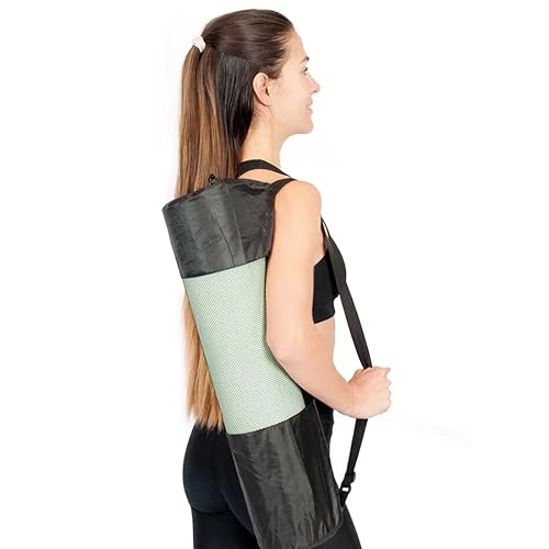 DDKY 1 Artículo 90 * 30 CM Bolsa para Esterilla de Yoga, Bolsa para Esterilla de Gimnasia y Pilates, Bolsa de Transporte Funcional para esterillas de Yoga