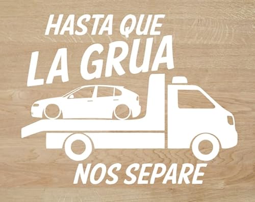 Desconocido Vinilo de Corte Pegatina Grua Leon Mk1 15x12cm (Blanco)