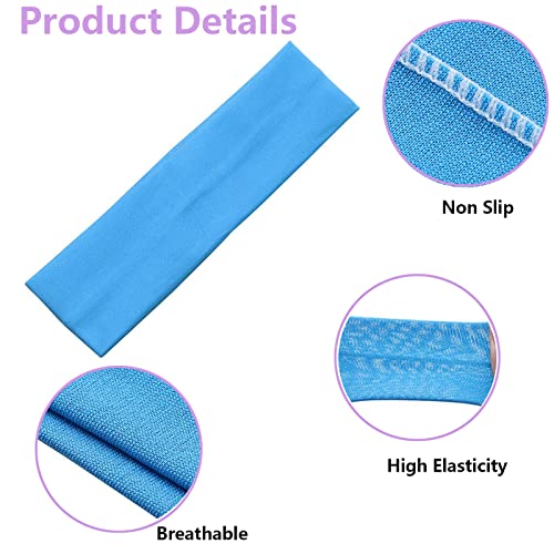Diadema Deportiva Elástica,5Piezas para el Pelo de Yoga de Colores,Cinta Deportiva para el Pelo,para Correr, Antideslizante, Cinta para el Pelo, Fitness, para Maquillaje, Yoga, Ciclismo