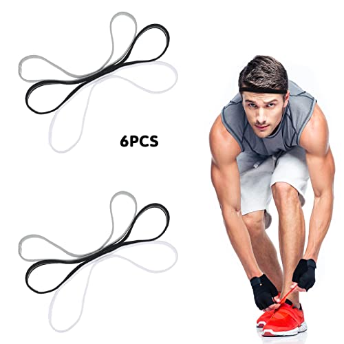 Diademas Deportivas de 6 Piezas Bandas Elásticas Delgadas para el Cabello Diadema Antideslizante para Trotar Correr Fútbol Entrenamiento Yoga y más