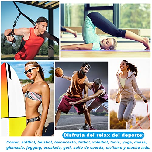 Diademas Deportivas de 6 Piezas Bandas Elásticas Delgadas para el Cabello Diadema Antideslizante para Trotar Correr Fútbol Entrenamiento Yoga y más