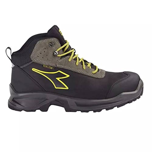 Diadora Sport Diatex Mid S3 Wr Ci Src, Botas Hombre, Nero Grigio Acciaio, 42 EU