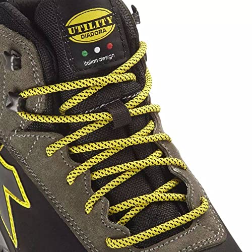 Diadora Sport Diatex Mid S3 Wr Ci Src, Botas Hombre, Nero Grigio Acciaio, 42 EU