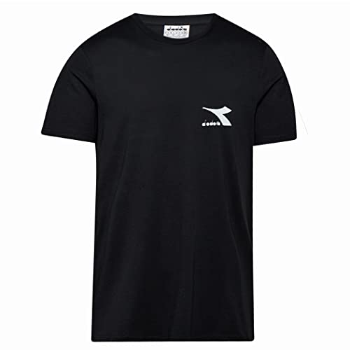Diadora SS - Camiseta Corre CC para hombre, de algodón, color liso, con logotipo 102.178748, Optical White, 3XL