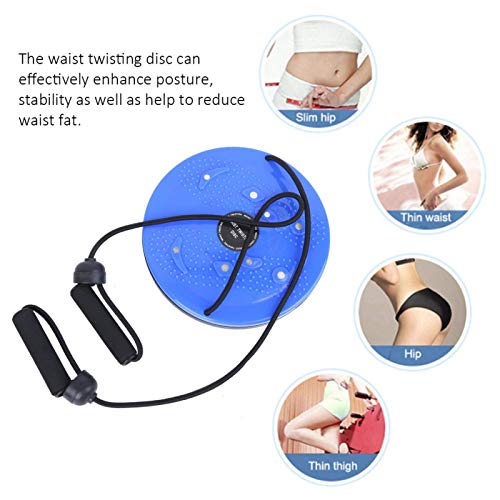 Disco de cintura giratorio magnético, disco de cintura giratorio magnético multifunción con cuerda de tracción Equipo de adelgazamiento de fitness doméstico 25cm