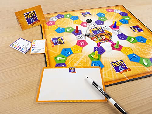 Diset - Juego Party & co Junior, Juego de mesa infantil multiprueba a partir de 8 años