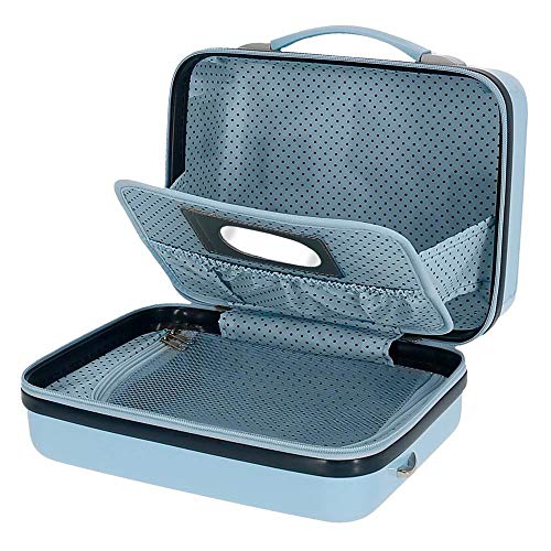 Disney El Rey Leon Neceser Adaptable con Bandolera Azul 29x21x15 cms Rígido ABS 9,14L