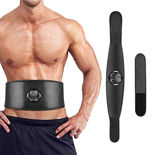 Dispositivo de electroestimulación,Cinturón de electroestimulación abdominal Dispositivo de entrenamiento muscular EMS Forma de ejercicio Carga estimulador muscular no necesita almohadilla de gel