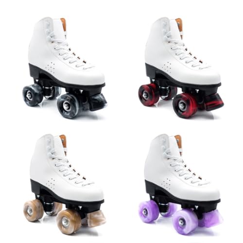 DJSDN Rueda Elegante for Exteriores de 4 Uds., Rueda Elegante, rodamientos útiles for Patines, Rueda Elegante for patineta, Rueda de Tierra de PU portátil (Color : Gold)