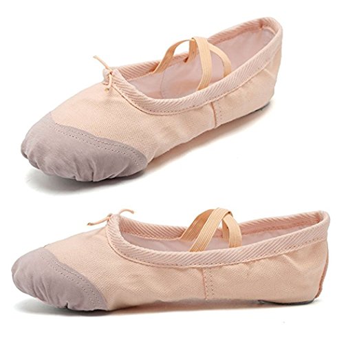 DoGeek Transpirable Zapatos de Ballet Zapatillas de Ballet de Danza Baile para Niña (32 EU, Rosa 2)
