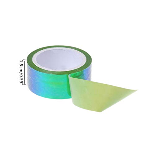dongguan NUEEUDD Gimnasia rítmica Decoración Holográfica Prismático Brillo Cintas Aros Stick Deporte Accesorio Azul