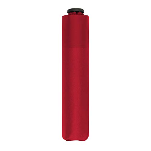 doppler Bolsillo Paraguas Cero,99 - Peso de sólo 99 Gramos - Estable - A Prueba de Viento - 21 cm - Fiery Red