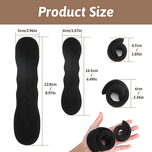 Dorart Home Redecilla Pelo 6PCS Accesorios Pelo Mujer Redecilla Moño Ballet Niña Accesorios Pelo Aplicable a Niños Adultos Ballet Niña Negro (3 Pequeños 3 Grandes)