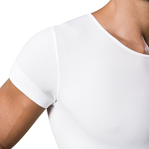 Dr.Walt - Camiseta Interior Hombre con Hilos técnicos Deportivos para Uso Diario, térmico, Ultraligero y bacteriostático, sin Costuras e Invisible Debajo de la Camisa o el Polo.