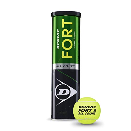 Dunlop 601316 Pelotas Tenis, Unisex-Adult, Multicolor, 1 paquete (4 bolas)
