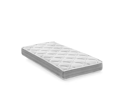 El Almacen del Colchon - Colchón viscoelástico, Modelo Star, 90 x 190 x 15cm - Todas Las Medidas, Blanco y Gris