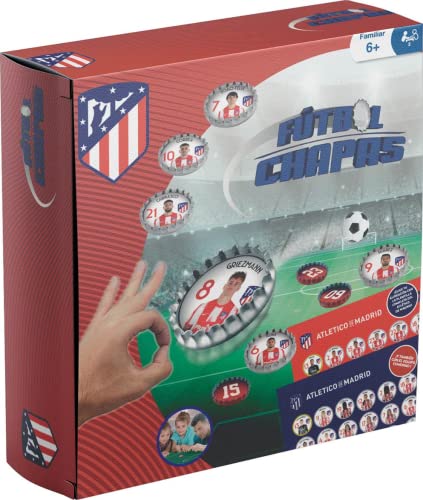 Eleven Force-15181 Fútbol Chapas Atlético de Madrid, Edad Recomendada +6 años, Multicolor, Grande (15181)