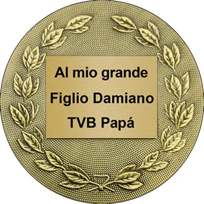 Emblemarket - Medalla de Metal Personalizable - Gimnasia Femenino - Color Oro - 6,4cm - Incluida Cinta de tu Elección