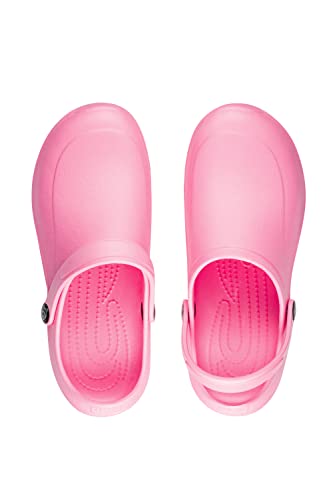ESTRO Zuecos Sanitarios Mujer Goma - Unisexo Zuecos Hombre Zapatillas Verano Hombre Zuecos Mujer Goma Ligero Sandalias Mujer F92 (40, Pink)
