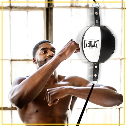 Everlast 1910 Bolsa De Boxeo De Doble Extremo, Negro/Blanco, S