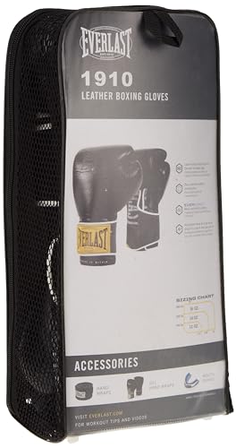 Everlast 1910 Classic Guantes Unisex para Adultos, Negro, 453 G (16 Oz) Ue