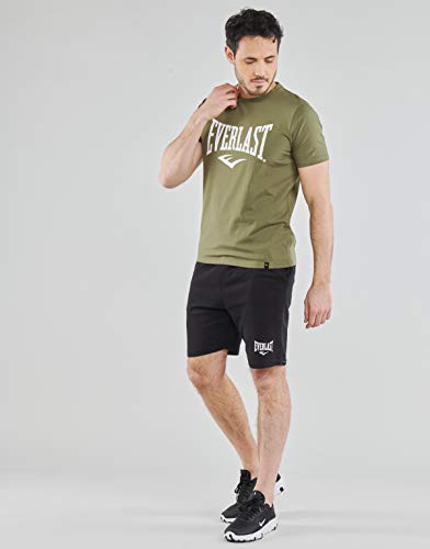 Everlast Clifton Pantalón Corto para Hombre, Negro, XL