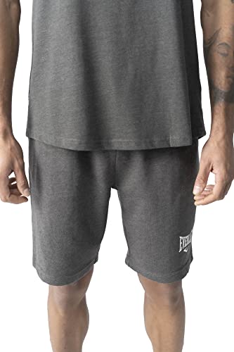 Everlast Clifton, Shorts para Hombre, Gris Oscuro, XXL Largo
