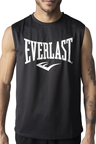 Everlast Sylvan Camiseta De Tirantes para Hombre, Negro, M