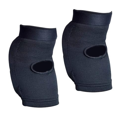 EvO MMA - Protector de codo elástico con almohadillas y escudo protector con malla elástica, Senior-L/XL