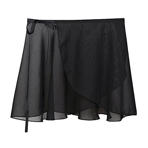 Faldas de Baile de Ballet Negro Rosa Blanco Gasa Leotardo Faldas Envolvente Niñas Mujeres y Adultos