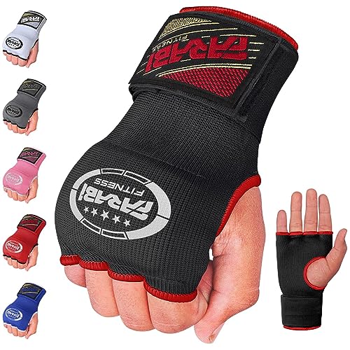Farabi Sports Boxeo Vendas Guantes para niños y Adultos Venda Boxeo Hombres & Mujeres Vendas Boxeo Entrenamiento MMA Muay Thai Vendas de Boxeo (Adultos S/M, Black)