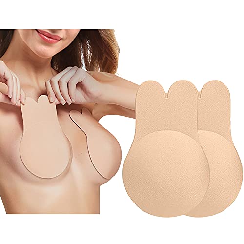 FCHITOP Push-up Sujetador autoadhesivo Sujetador autoadhesivo Sujetador de gel reutilizable para mujer Etiqueta adhesiva invisible sin costuras Sujetador transpirable fino antideslizante