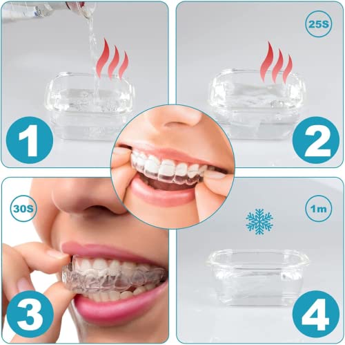 Ferula Descarga Bruxismo,FéRula Dental De Descarga,Protector Dental Para Dormir,Ayuda a Reducir los Ronquidos, FéRula Dental Bruxismo,Prevenir El Bruxismo Y Roncar,Prevenir El Bruxismo