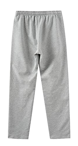 FGFD&OU Pantalones de Deporte Hombre Algodón Pantalon Largos Chándal Jogger Pantalones Deportivos Running Gimnasio Fitness Entrenamiento Yoga para Hombre Slim Fit Bolsillo (Gris Claro, M)
