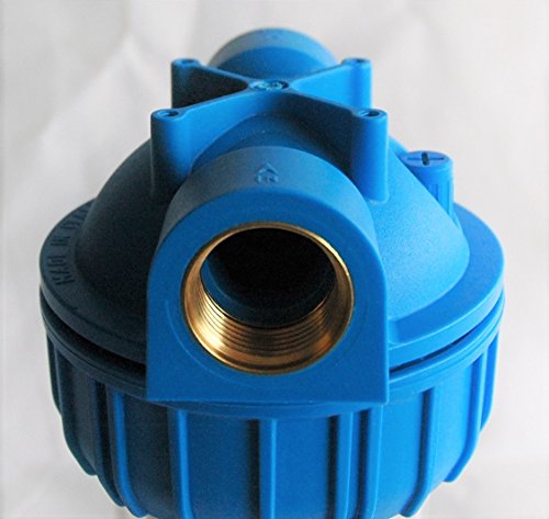 Filtro Sedimentos 50 Micras 10". Incluye Cartucho, Porta Filtro, Soporte para pared y Llave. Fácil Instalación y Mantenimiento. Bbagua, Plástico