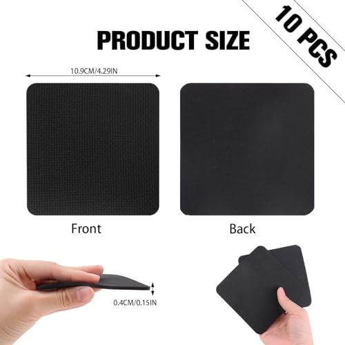 Fitness Grip Pads, punwey Juego de 10 Almohadillas de Agarre para Dominadas, Culturismo y Entrenamiento de Fuerza, Almohadillas de Agarre de Neopreno, Alternativa a Los Guantes de Entrenamiento