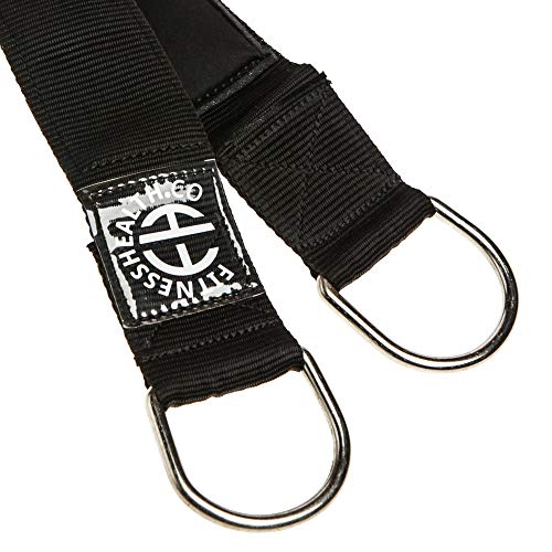 Fitness Health Correa de entrenamiento para gimnasio de fitness, extensión para entrenamiento de suspensión, accesorio de poste de cuerda de batallaanclaje de pared, kit de entrenamiento en tierra