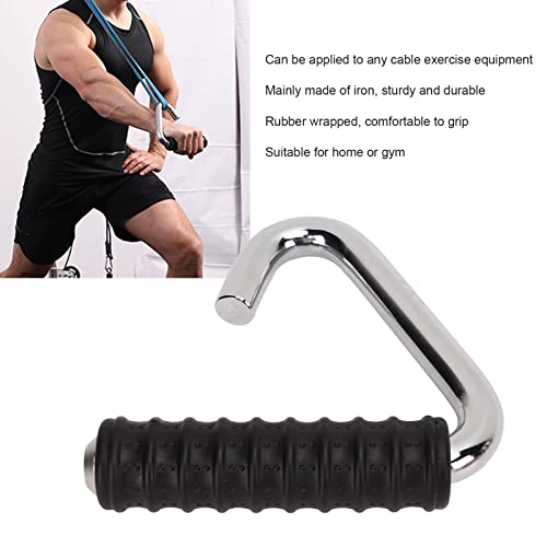 FitnessExercise Maneja Accesorios de Agarre para Poleas de Máquina de Cable, Barra de Tracción de Entrenamiento de Equipo de Gimnasio