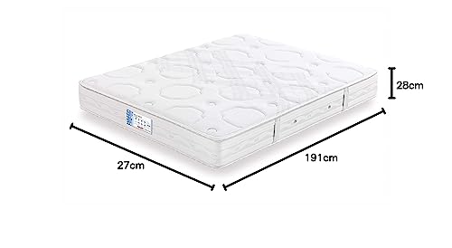 FLEX Colchón muelles continuos Multielastic Visco, 90 x 190 cm